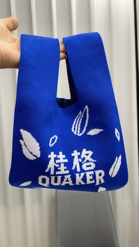 桂格针织包袋子品牌礼品针织包手拎包小包聚酯纤维
