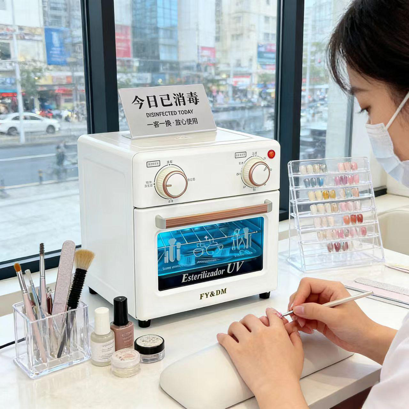 立式美发店医疗玩具便携式消毒盒双灯管定时理发店医用小型消毒盒