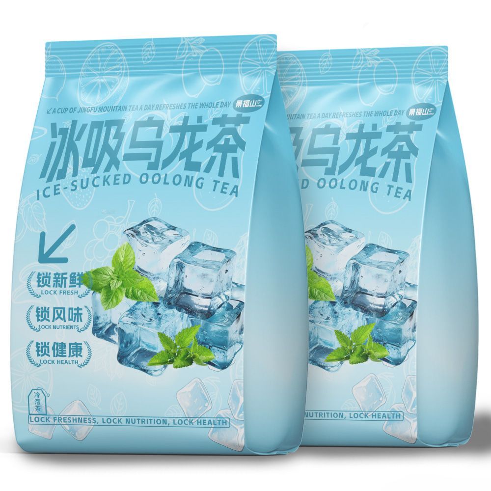 景福山冰吸乌龙茶新鲜薄荷叶高山乌龙250g袋装夏季清爽冷泡代用茶