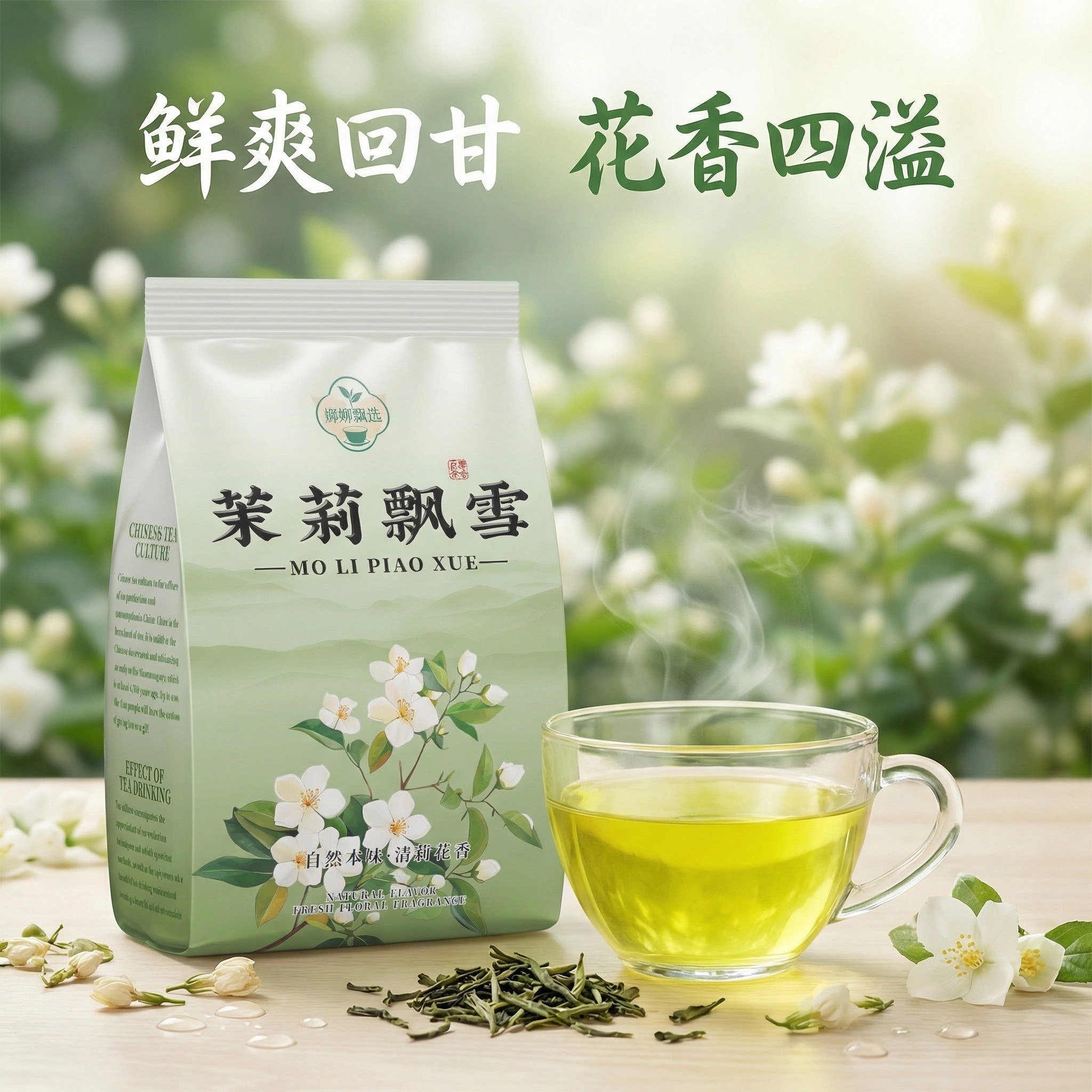 【娜娜甄选】茉莉花茶正宗七窨一提严选特级茉莉花川派飘雪绿茶,茶,代用/花草茶,淘宝优惠券,粉丝福利购,淘宝优惠卷