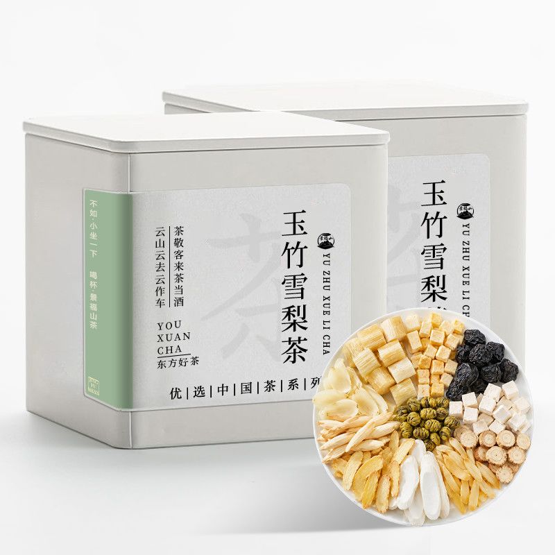 景福山 玉竹麦冬雪梨茶茯苓百合组合茶三伏天泡水喝养生代用茶包图片