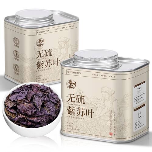 景福山 紫苏叶正宗小叶紫苏无硫新货煲汤泡水喝养生花草茶罐装15g