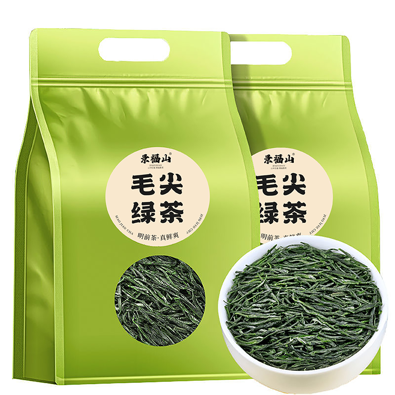 景福山毛尖茶叶2024新茶明前春茶浓香型绿茶叶嫩芽耐泡型袋装250g