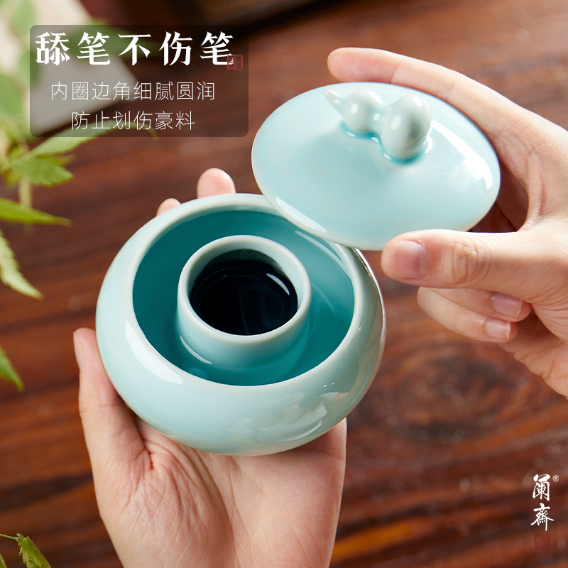 火锅砚笔洗陶瓷套装多功能