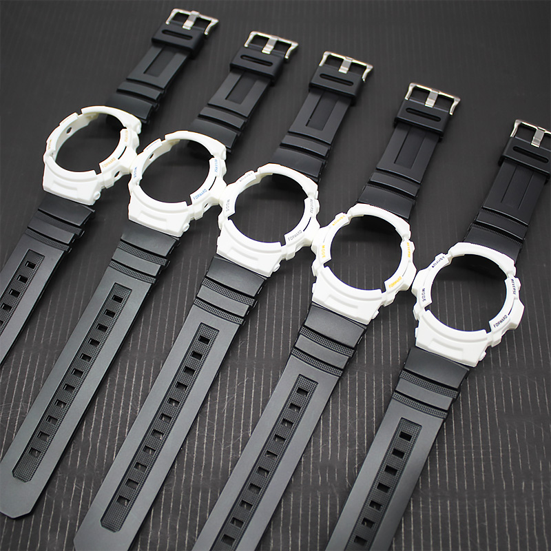 aw591 可调节AW591/590 AWG-M100 5230防汗柔软手表带表壳套装