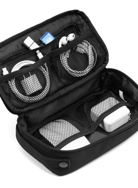 日本SANWA山业多功能收纳包便携小包男手包充电器充手机数码整理