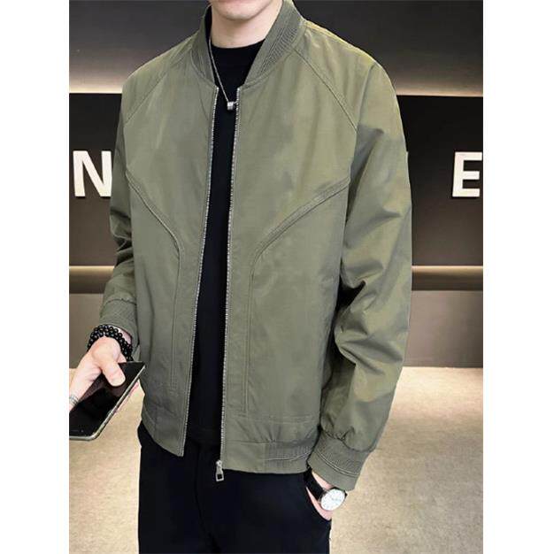 夹克男薄款简约2025新款春秋季休闲潮牌高端棒球服高级感男士外套