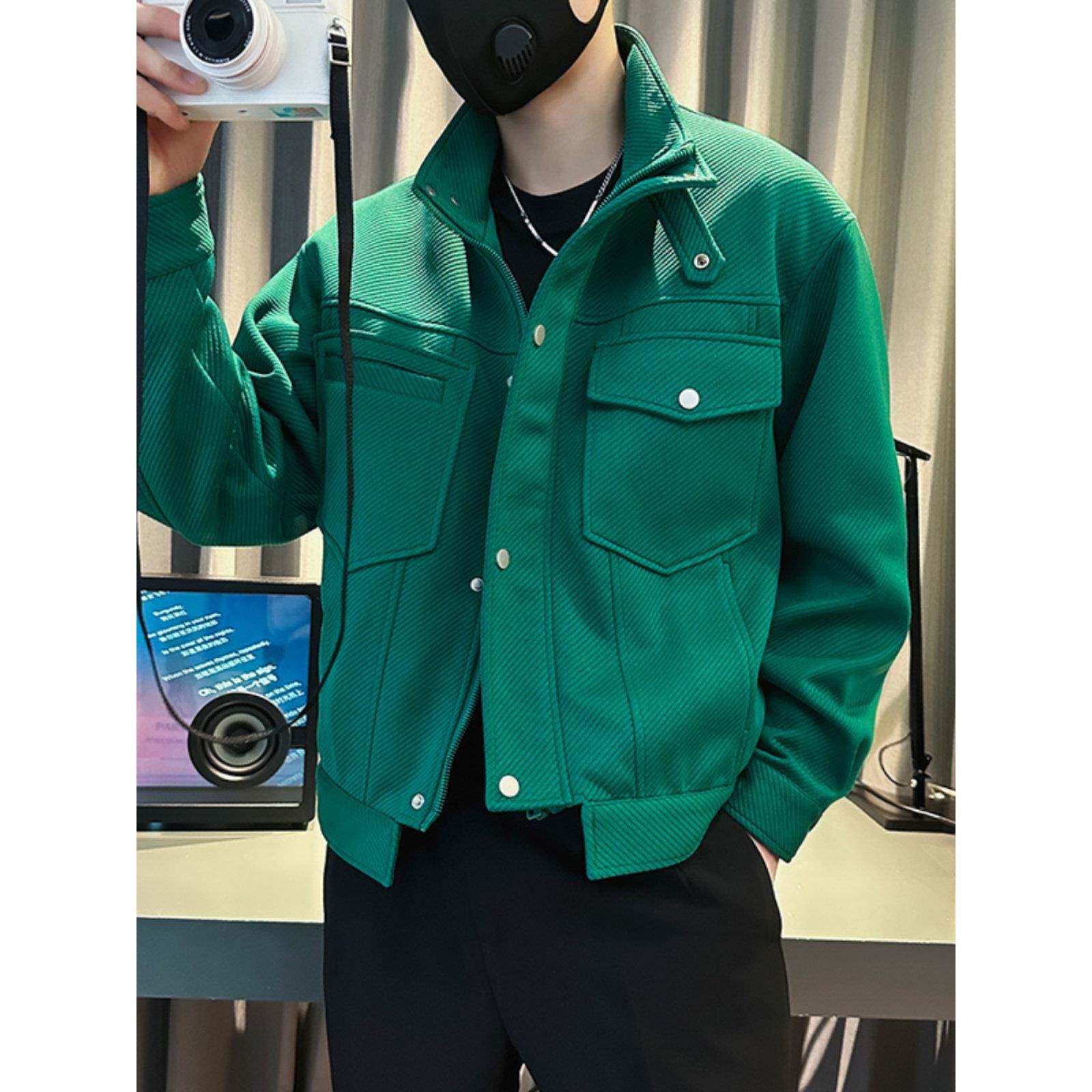 潮牌1515男士外套秋冬款潮牌痞帅高级感男装新款爆款春秋修身夹克