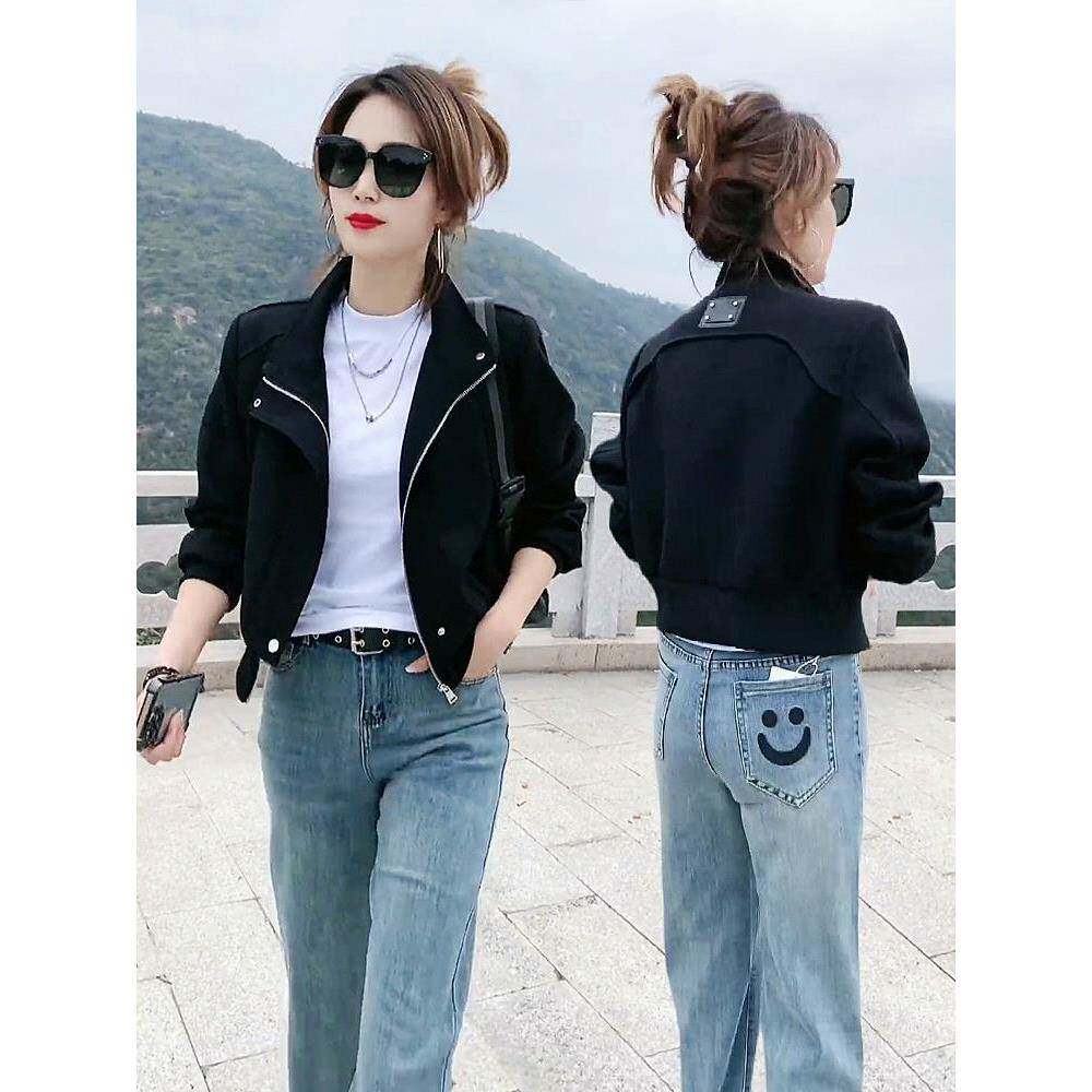 欧洲站2025春秋季新款女小个子贴标棒球服短外套休闲时尚夹克上衣