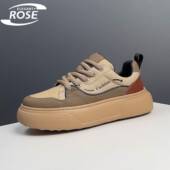ROSE 真皮增高休闲鞋 男鞋 新款 ELEGANT 轻便时尚 2024秋季 真皮板鞋