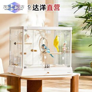 全景玻璃高透明子别墅家用大号豪华鹦鹉笼 鸟笼新款