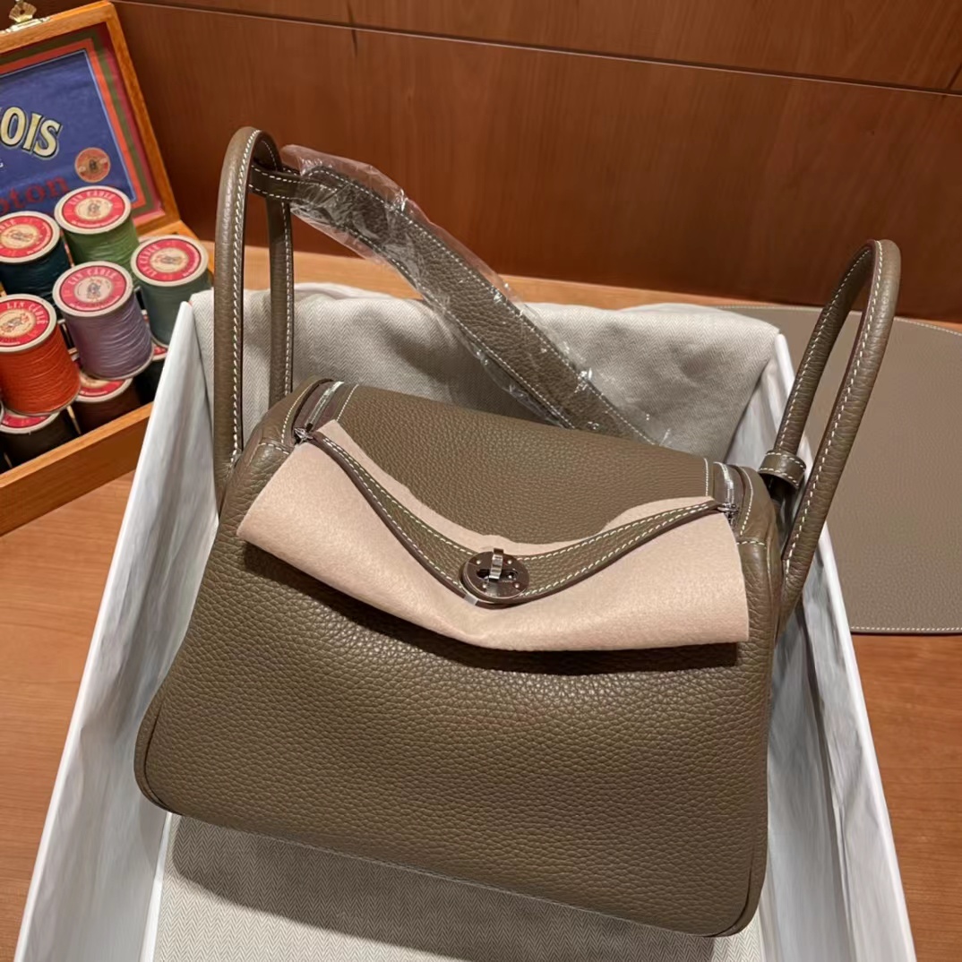 h家琳迪包mini枕头包进口TC皮lindy包手工缝制单肩斜挎小包医生包