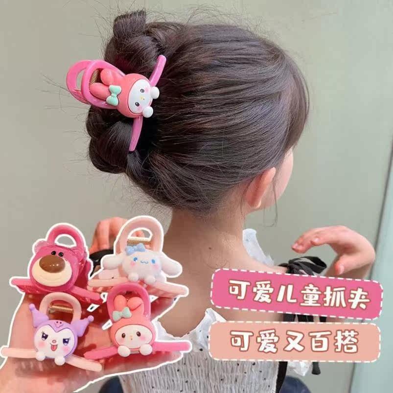 儿童抓夹小女孩2023网红爆款后脑勺高颜值发拤发夹女童鲨鱼夹爪子