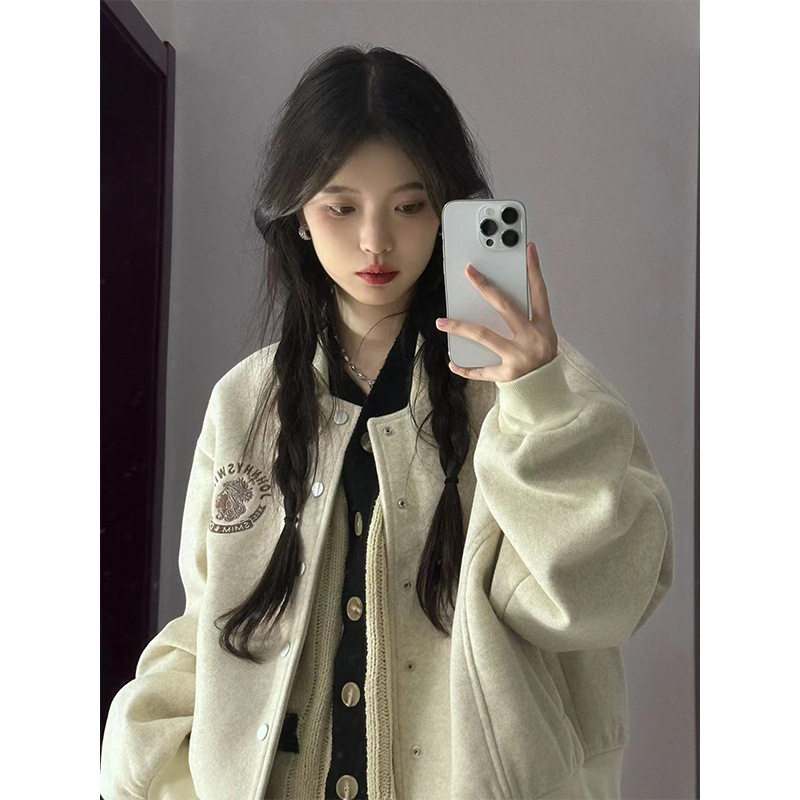 2025超火短款棒球服女秋冬款短外套