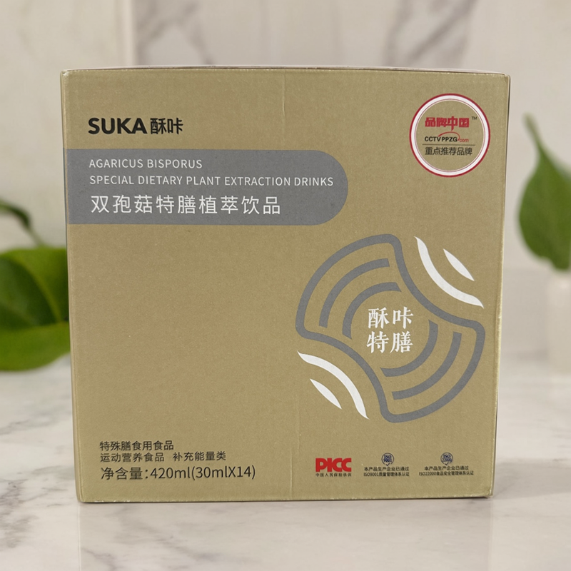 suka酥咔小纤菇双孢菇特膳植萃饮品益生菌酵素饼干小仙姑0脂肪