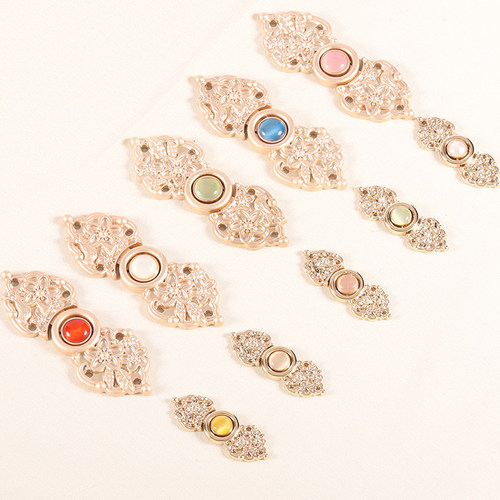 美亚娜金属明制旗袍汉服中式盘扣