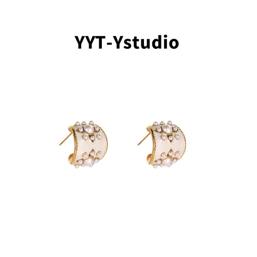 花朵耳环YYT-Ystudio小众设计