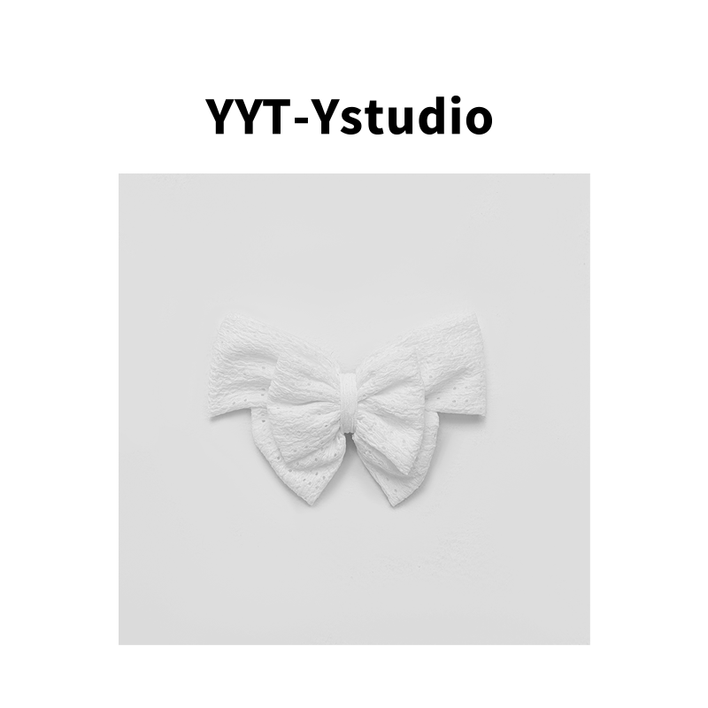 YYT-Ystudio熄月发夹法式纯棉