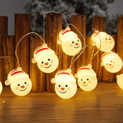 圣诞节灯串装饰品场景布置氛围圣诞树挂饰雪人老人闪灯小夜灯彩灯