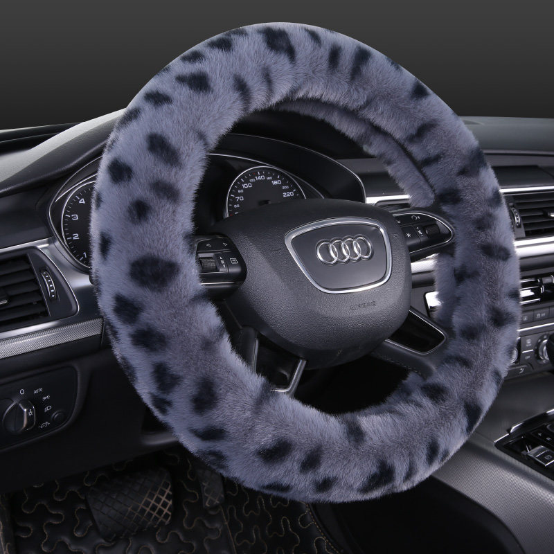 大众汽车方向盘套冬季短毛内饰品