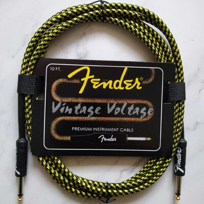 Fender芬达 3米6米10米 电木吉他连接线贝斯尤克里里电箱音频线