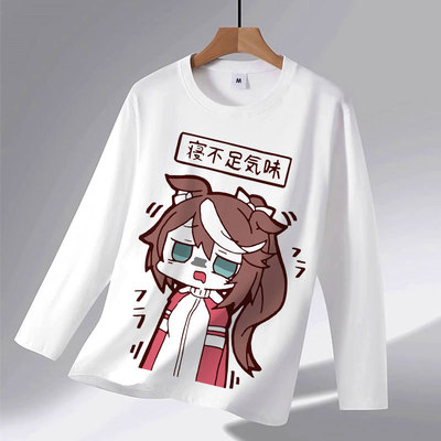 长袖青少年大码热印丅恤