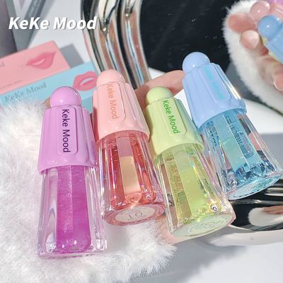 摄人心魄的妹~透明唇蜜镜面水光唇釉补水保湿滋润学生党平价口红