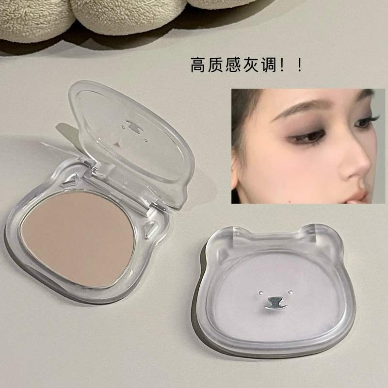 kakashow小熊系列哑光高光修容粉饼自然立体提亮细腻修饰脸部阴影