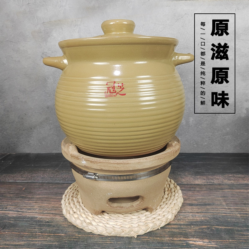 新款陶土瓦罐汤煲传统土砂锅粥炖汤煲汤砂锅家用燃气耐高温沙锅瓦