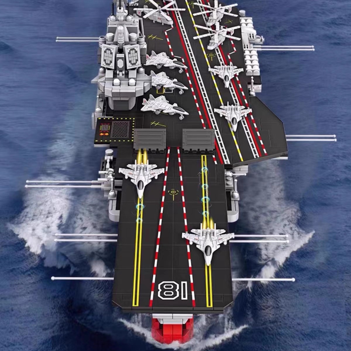 高档巨型2025新款辽宁山东福建航空母舰积木拼搭益智军事礼物玩具