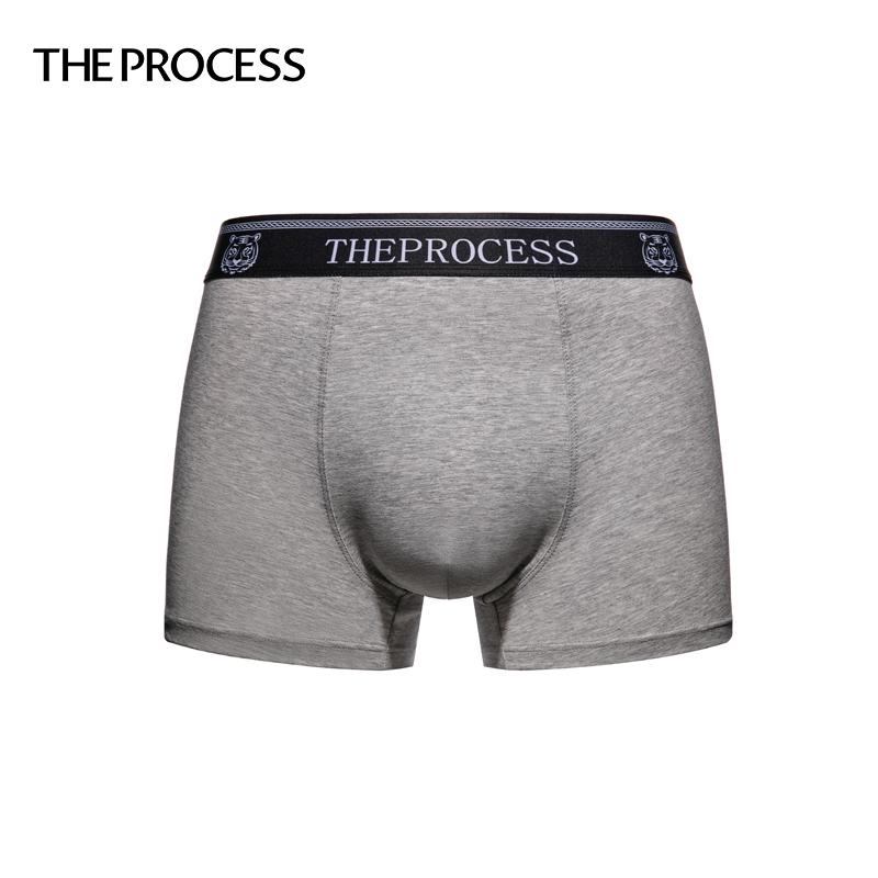 THEPROCESS男内裤中腰棉灰色