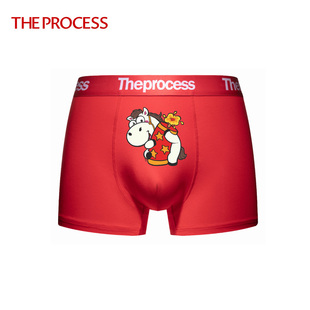 TheProcess马年本命年红内裤生肖限定红裤头莫代尔弹力中腰底裤衩