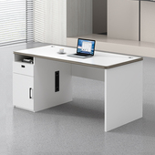 高档铝合金单人办公桌椅组合1.2米电脑桌办公室1.4米员工位