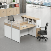 职员办公桌椅组合2 6人位办公室家俱双人面对面财务桌简约现代