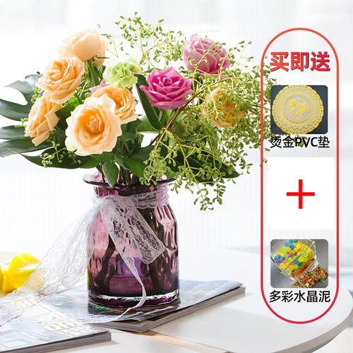 单只玻璃花瓶价格 单只玻璃花瓶图片 星期三