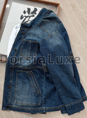 “LP”-老钱工装外套2026春季新款牛仔外套女宽松休闲百搭夹克