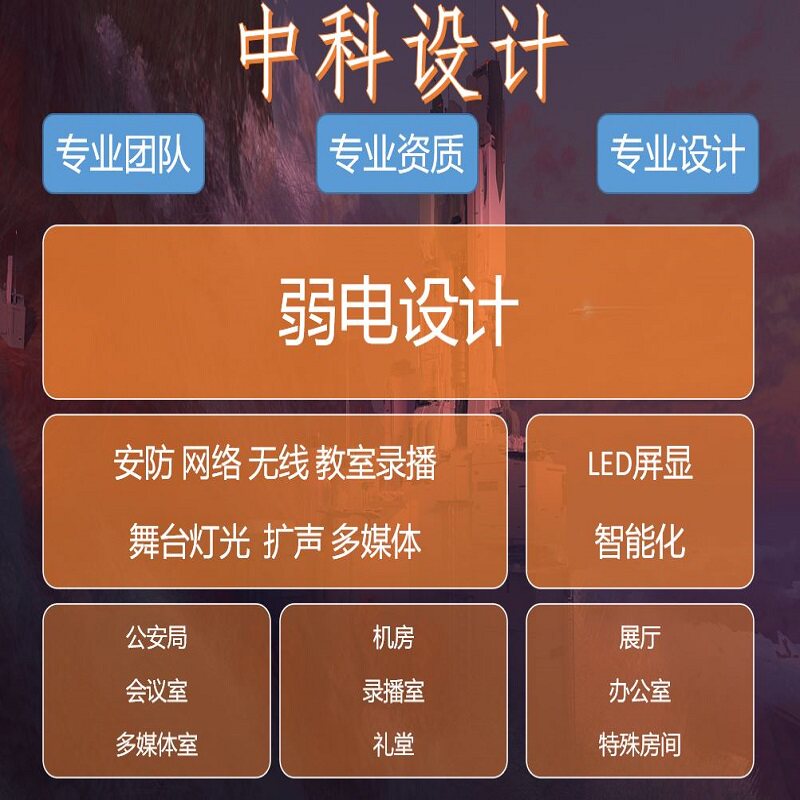网络监控舞台灯光扩音系统教室录电工电器设计