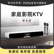 Punos28Pro家庭ktv音响套装 点歌机环绕影院回音壁蓝牙电视设备家用k歌一体机客厅话筒唱歌音箱连接点唱机全套