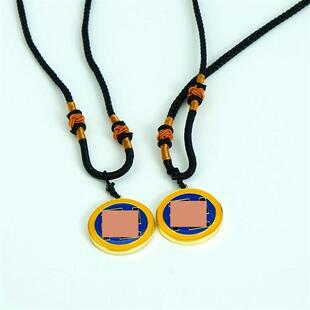 万字符万吊坠2.6CM江氏黄铜双面万字符项链太极图吊坠