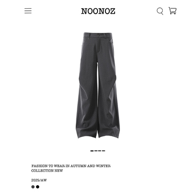 美式复古立体裁剪褶皱西裤