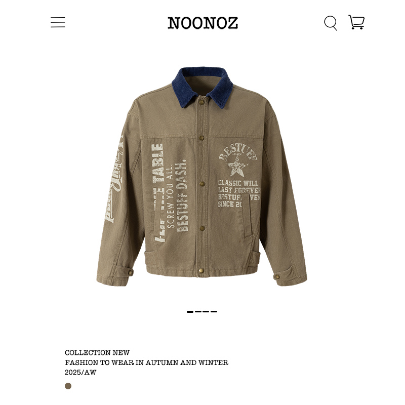 NOONOZ翻领秋季宽松型