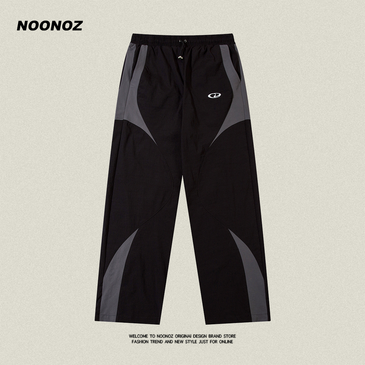 NOONOZ美式拼接工装休闲裤