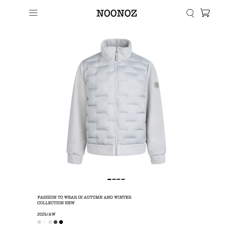 冬季轻薄奥粒绒拼接90鹅绒羽绒服