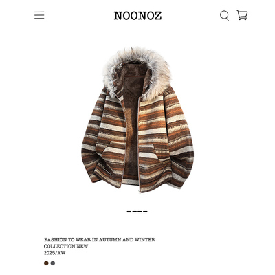 美式加绒可拆卸毛领卫衣