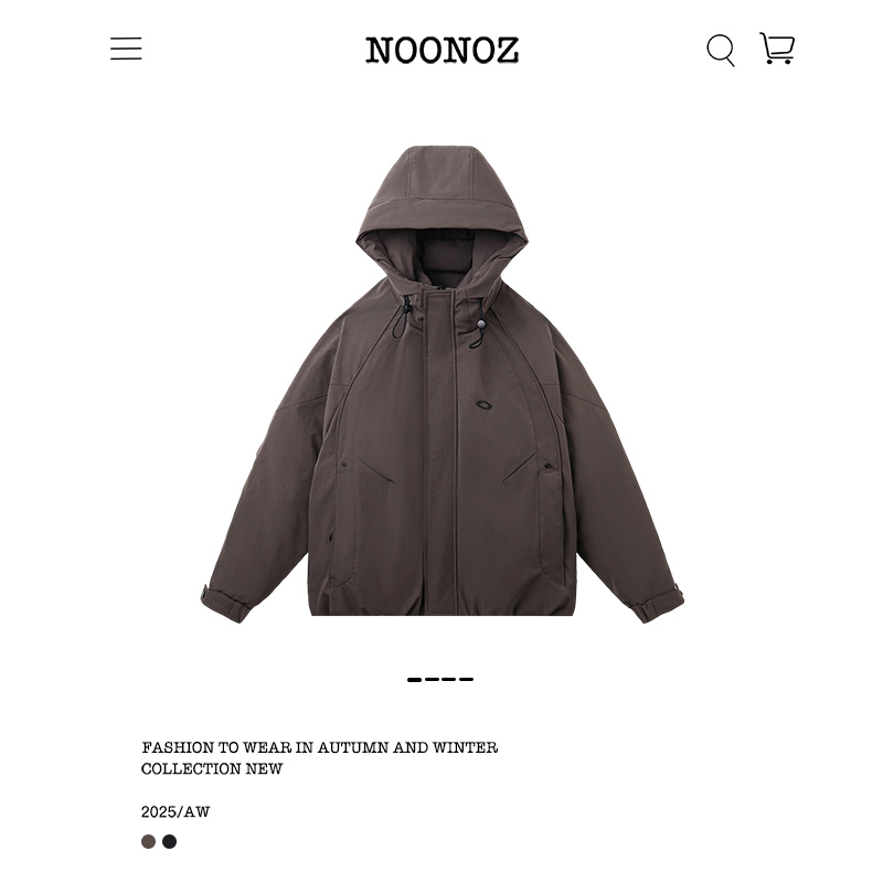 美式复古解构轻量羽绒服男冬季