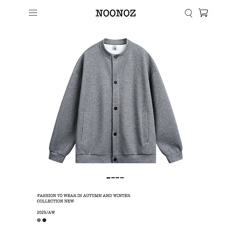 老钱风格纹拼接开衫卫衣