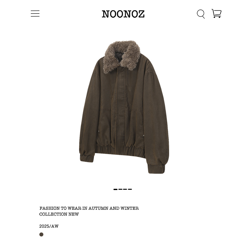 巴恩风可拆卸毛领夹克男潮牌