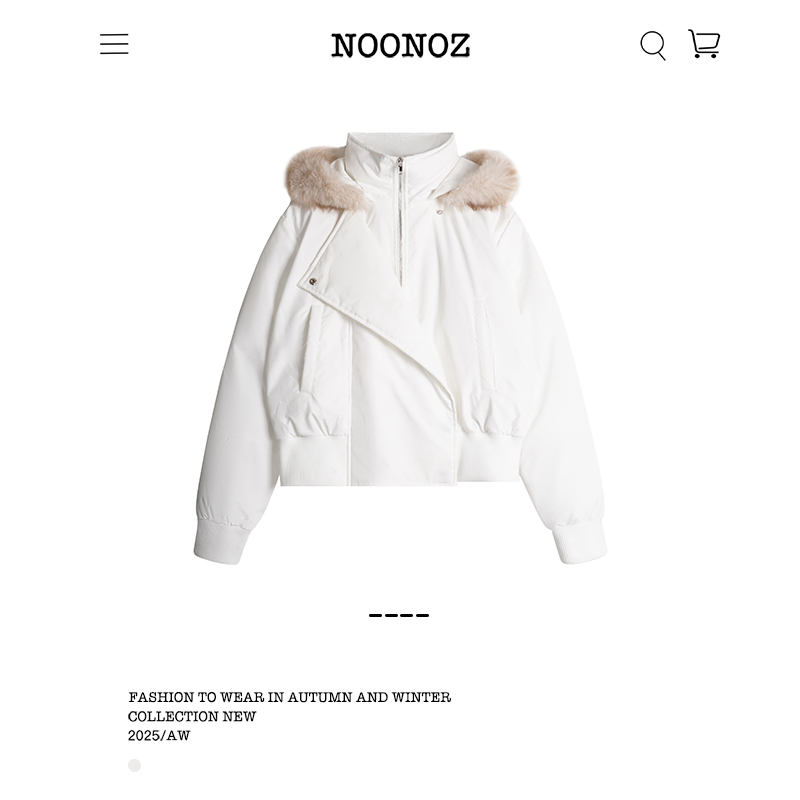 冬季美式毛领连帽棉衣