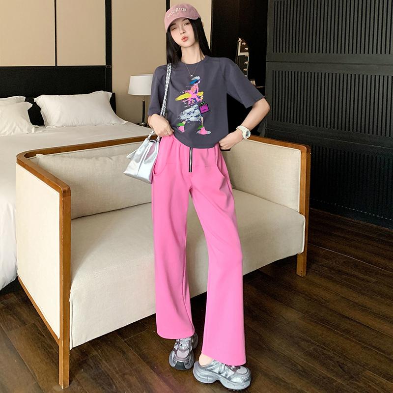 休闲套装女网红炸街运动两件套