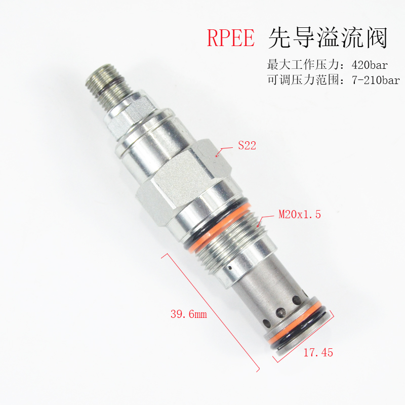SUN型先导溢流阀RPEE/C可调节压力阀RPGE/C